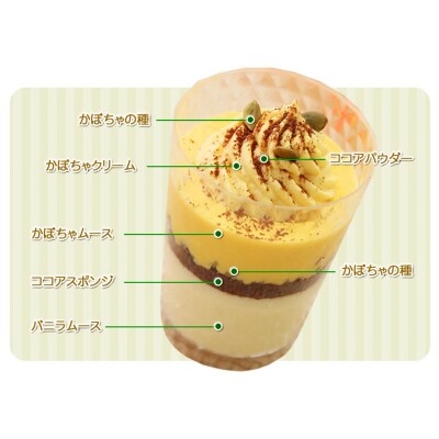<11月10日までの受付> 北海道 かぼちゃのケーキペアセット 北海道新ひだか町のオリジナルケーキ