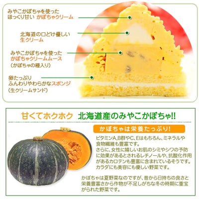 <11月10日までの受付> 北海道 かぼちゃのケーキペアセット 北海道新ひだか町のオリジナルケーキ