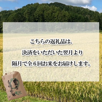 <定期便6回>北海道産希少米おぼろづき白米10kg(5kg×2)<10月中旬より発送開始>
