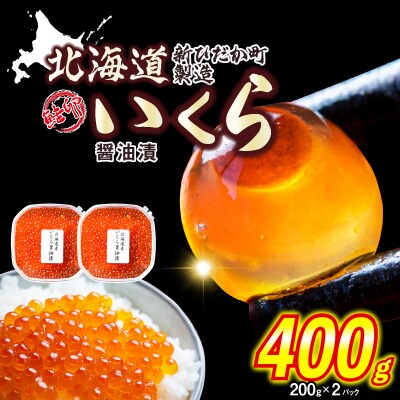 < 12月にお届け > 北海道産 いくら 醤油漬 400g ( 200g × 2パック ) 