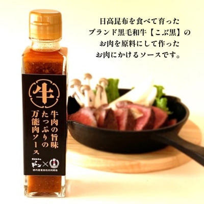黒毛和牛こぶ黒×静農ブランド 牛肉の旨味たっぷりの万能肉ソース