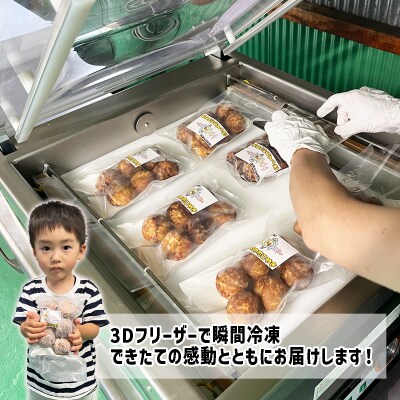 北海道産たこ使用 ほっぺ のたこ焼 90玉(600g×5袋)