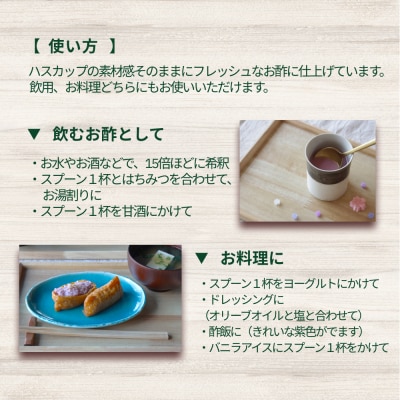 北海道産ハスカップ発酵酢 SUNOMOナチュール原液タイプ計1000ml(500ml×2本)