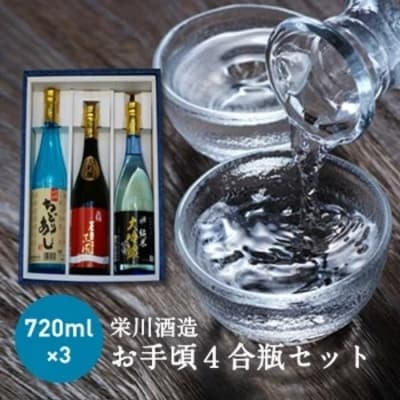 【栄川酒造】お手頃4合瓶セット F4D-0088