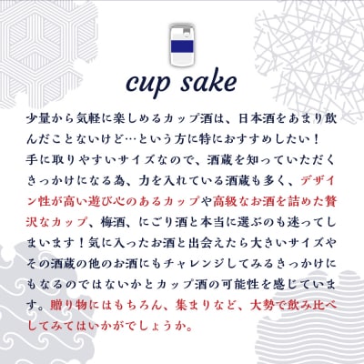 新潟県妙高飲み比べカップ酒セット(上越エリア)