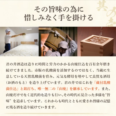 君の井 純米 化粧箱入 720ml×1本 ◆ワイングラスでおいしい日本酒アワード2021 金賞受賞◆