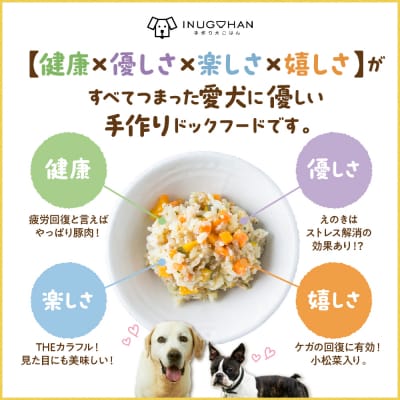 ワンちゃん用　豚肉のおじや　100g×3袋入 