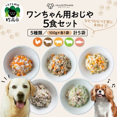 ワンちゃん用おじや5食セット　【100g×5袋】