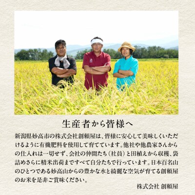 【先行受付】令和8年産 越後妙高命の矢 こしいぶき 5.1kg