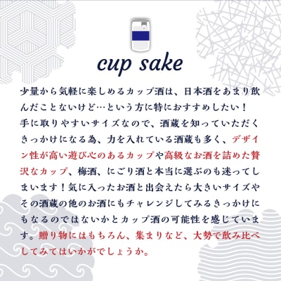 新潟県妙高飲み比べカップ酒セット(妙高エリア)