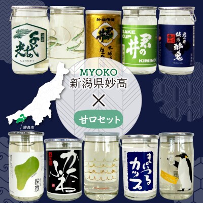 新潟県妙高飲み比べカップ酒セット(甘口セット)