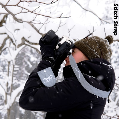 Stitch Strap GRAY カメラ用ストラップ レンズキャップホルダー付属