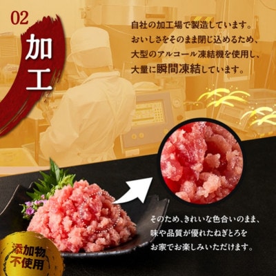 三崎の本格派ねぎとろ 計500g