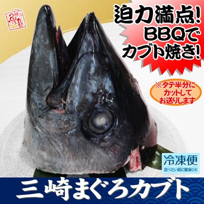 まぐろカブト 1個(縦半分にカットしてお届け!)