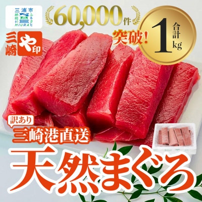 【訳あり】老舗三崎まぐろ問屋から直送!新鮮天然マグロ赤身1kg