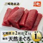 【毎月定期便】老舗三崎まぐろ問屋から直送!天然マグロ赤身1kgをお届け全2回