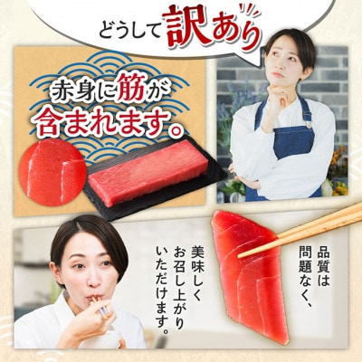 【毎月定期便】【訳あり】老舗三崎まぐろ問屋直送!天然マグロ赤身1kgをお届け全2回