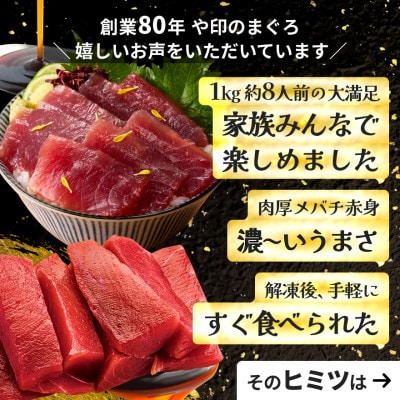 【毎月定期便】【訳あり】老舗三崎まぐろ問屋から直送!天然マグロ赤身1kgをお届け全6回