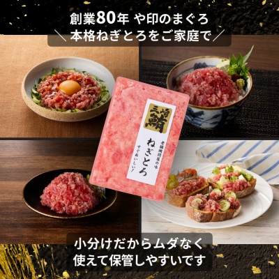 【毎月定期便】【三崎港直送!】天然三崎まぐろ　本格ねぎとろ(大鉢まぐろ使用)全6回