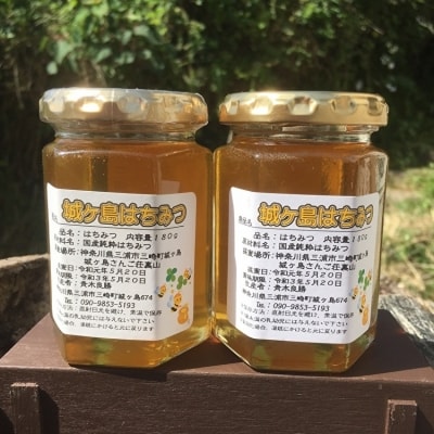 数量限定!城ヶ島産　青木さんちの【純】非加熱はちみつ 