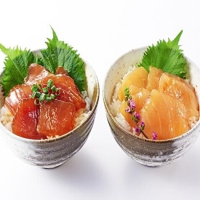 【羽床で人気のづけ丼食べ比べ】づけ丼2種詰合せ(nc211)