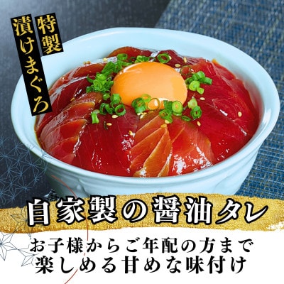 三崎まぐろ 2色丼セット まぐろの角煮付 計520g (漬けまぐろ、目鉢まぐろすきみ、まぐろの角煮)