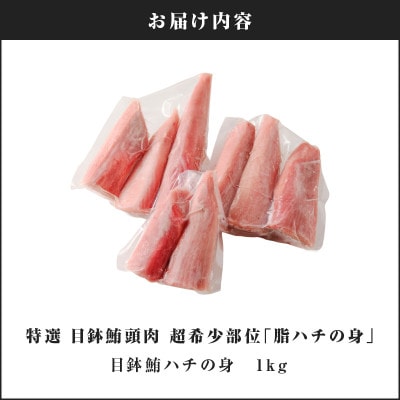 目鉢鮪頭肉　超希少部位「脂ハチの身」