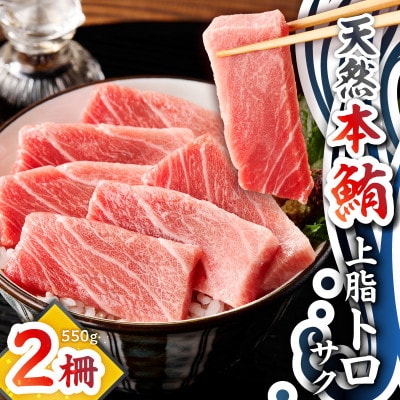 天然本鮪　上脂トロサク　(2柵)