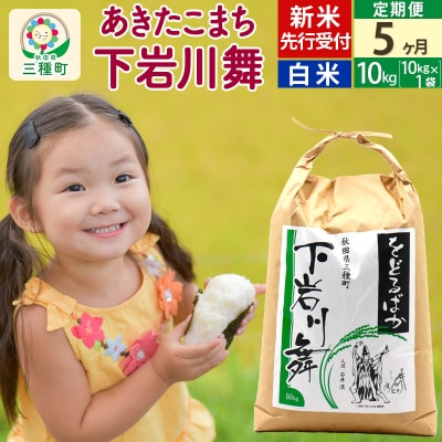 新米先行受付《5ヶ月定期便》【白米】あきたこまち 10kg 令和7年産|05_sik-011005