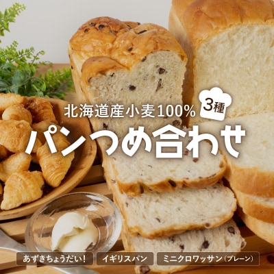 北海道産小麦100% パン3種類詰合せ F21H-441