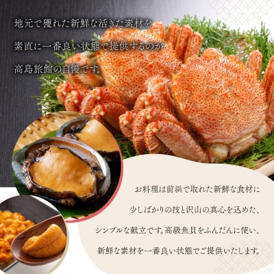 高島旅館1泊2食付1名様宿泊券+木田金次郎美術館1名様優待券  F21H-451