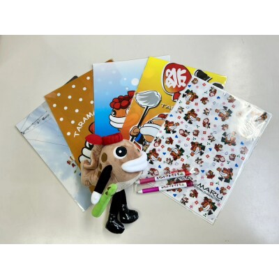 北海道岩内町 たら丸文房具 8点ピンクセット F21H-251