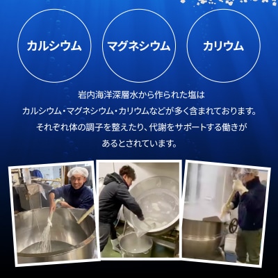 岩内海洋深層水塩【純縁】(瓶×1・袋×2) 035-a005