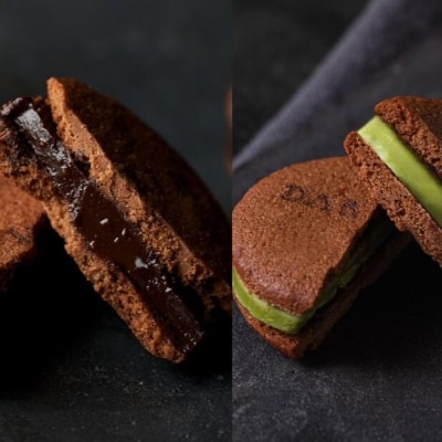 【dari K(ダリケー)】カカオサンドクッキー2種食べ比べセット(ダーク・抹茶)