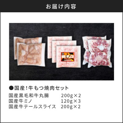 国産!牛もつ(ホルモン)焼肉セット　K002-007