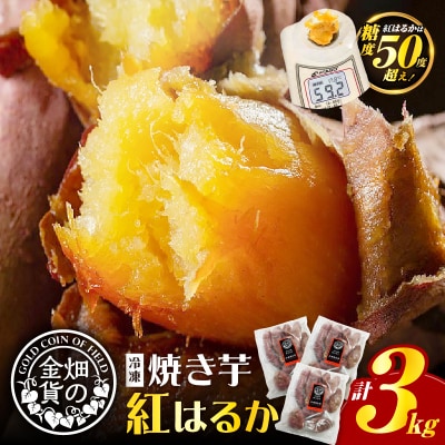 【 生活応援 焼き芋大福1個付き 】期間限定 畑の金貨 焼き芋紅はるか 3kg