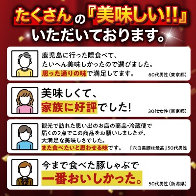 天文館 吾愛人 かごしま六白黒豚しゃぶしゃぶ鍋セット 3～4人前　K014-001