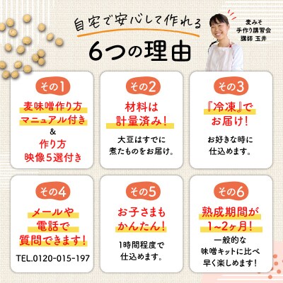 「かねよ みそ しょうゆ」麦味噌手作りキット　K058-004