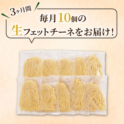【3ヶ月定期便】生フェットチーネ 10個　K036-T03