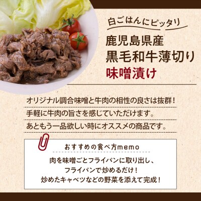 【7営業日以内に発送】黒毛和牛のビーフシチューと薄切り味噌漬けセット　K045-004