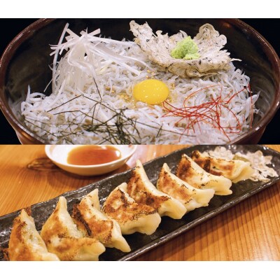 しらす専門店「凪」　しらす丼の素・黒豚しらす餃子セット　K044-001