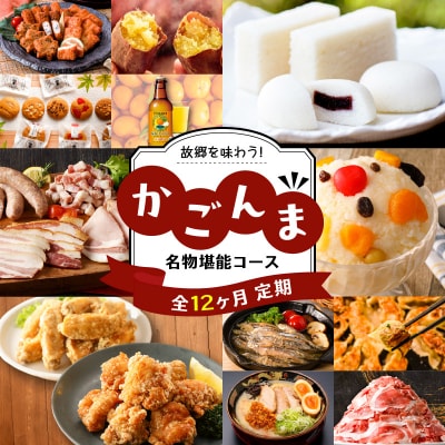 【12ヶ月定期便】故郷を味わう!かごんま名物堪能コース　K000-T2301