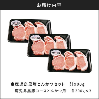 鹿児島黒豚とんかつセット 計900g(C-801)　K127-003