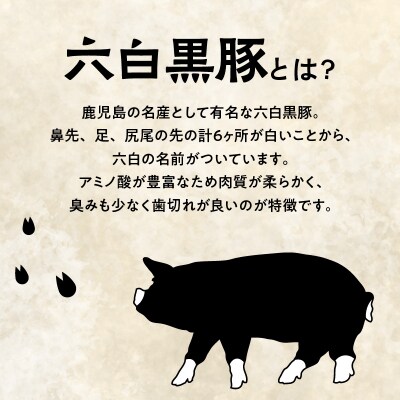 鹿児島県産六白黒豚 しゃぶしゃぶセット　K109-002