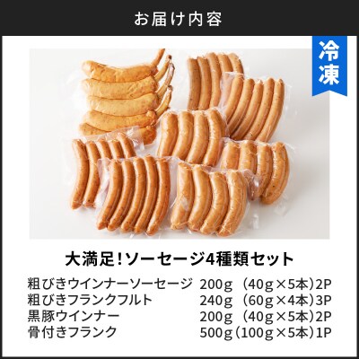 大満足!ソーセージ4種類セット　K161-008