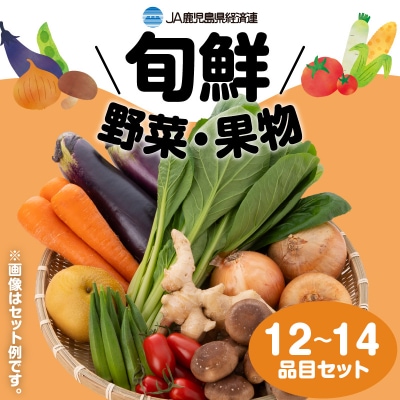 【JA直売所セレクト】旬鮮野菜・果物セット(12～14品目)　K072-001