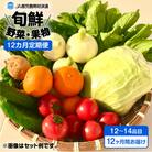 【JA直売所セレクト】12ヵ月定期便!旬鮮野菜・果物セット(12～14品目)　K072-T02