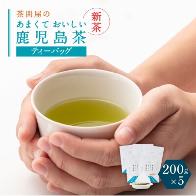 【新茶】2025/6/30まで!茶問屋の鹿児島茶ティーバッグ 5本　K112-008_shincha