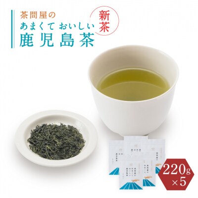 【新茶】2025/6/30まで!茶問屋の鹿児島茶 5本セット　K112-006_shincha