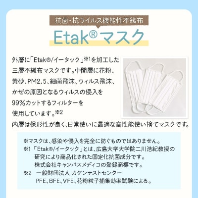 Etakマスク&肌に優しい無漂白化粧綿セット　K172-017
